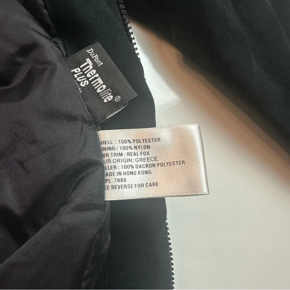 Vintage 90s Bromley Sport Black Thermolite Insulated Utility Jacket S